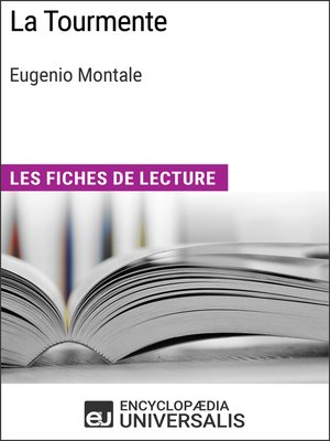 cover image of La Tourmente d'Eugenio Montale